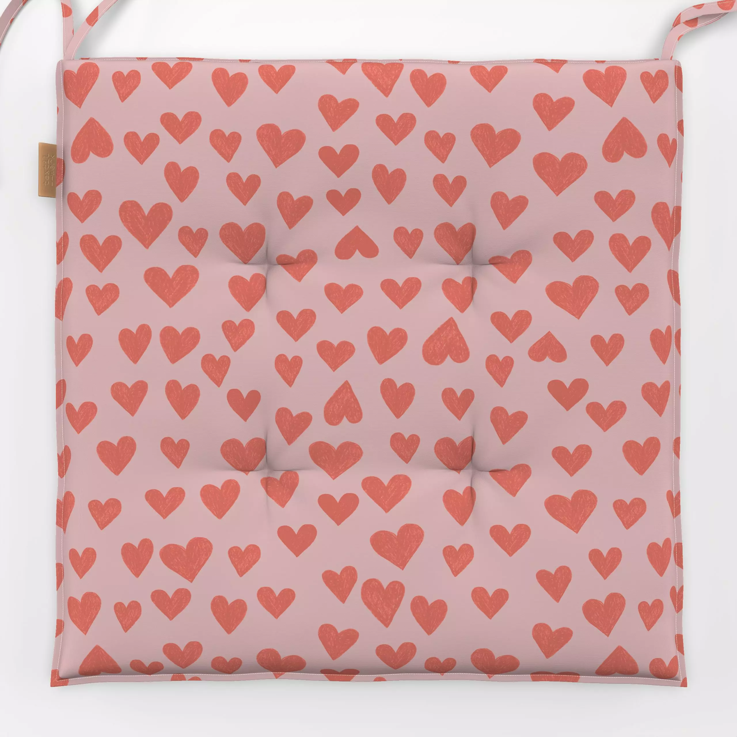 Sitzkissen Hearts - Liebe, Romantik & Pride - von „Studio ROSAGRAU"; Garten, Herzen, Pride, Sommer, Liebe, outdoor, Picknick...