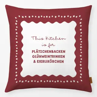 Kissen Plätzchen und Glühwein