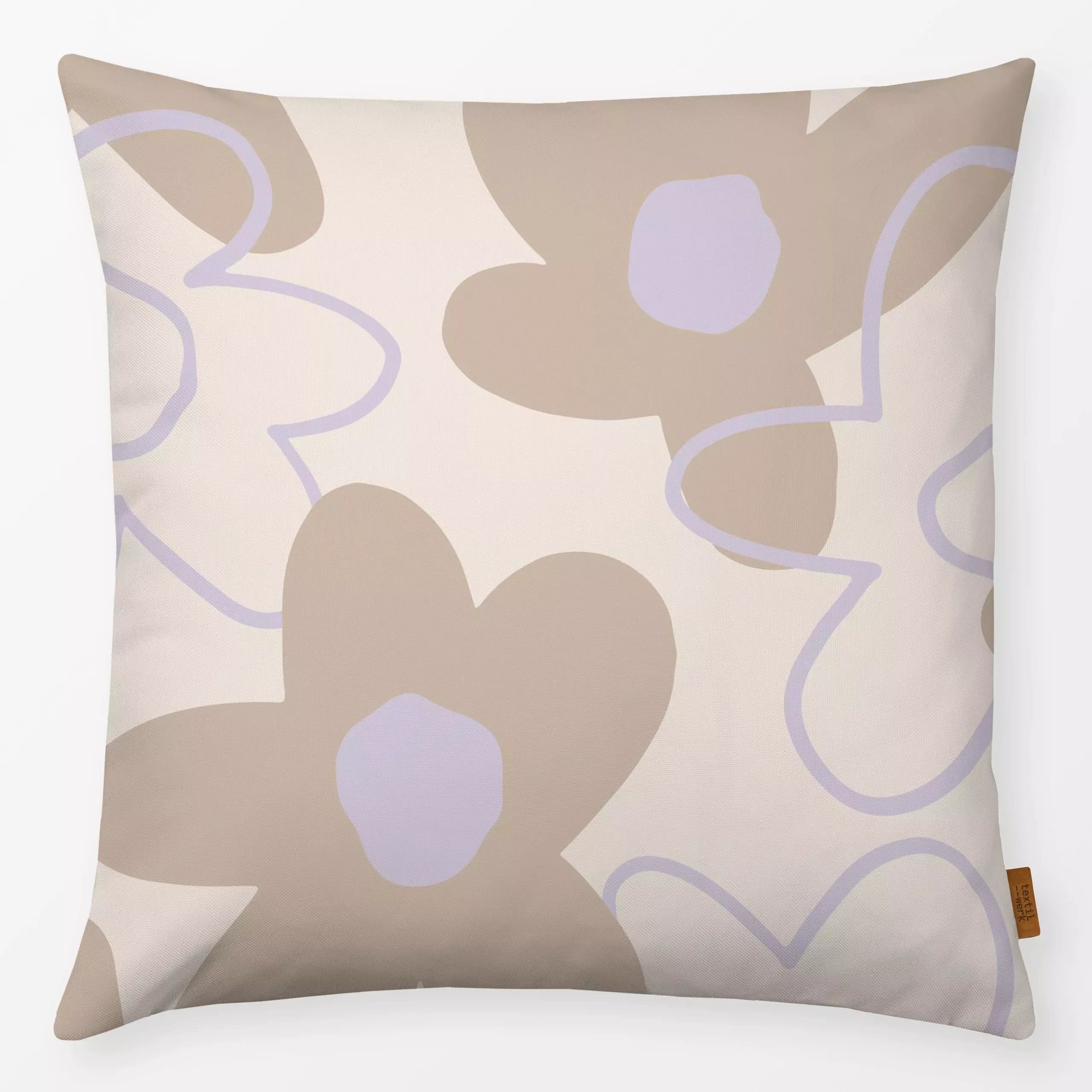 Kissen Spring Flower Pattern flieder - Blumen & Florales, Anlässe, Ostern - von „Kruth Design"; Blumen, Garten, Sommerblumen...