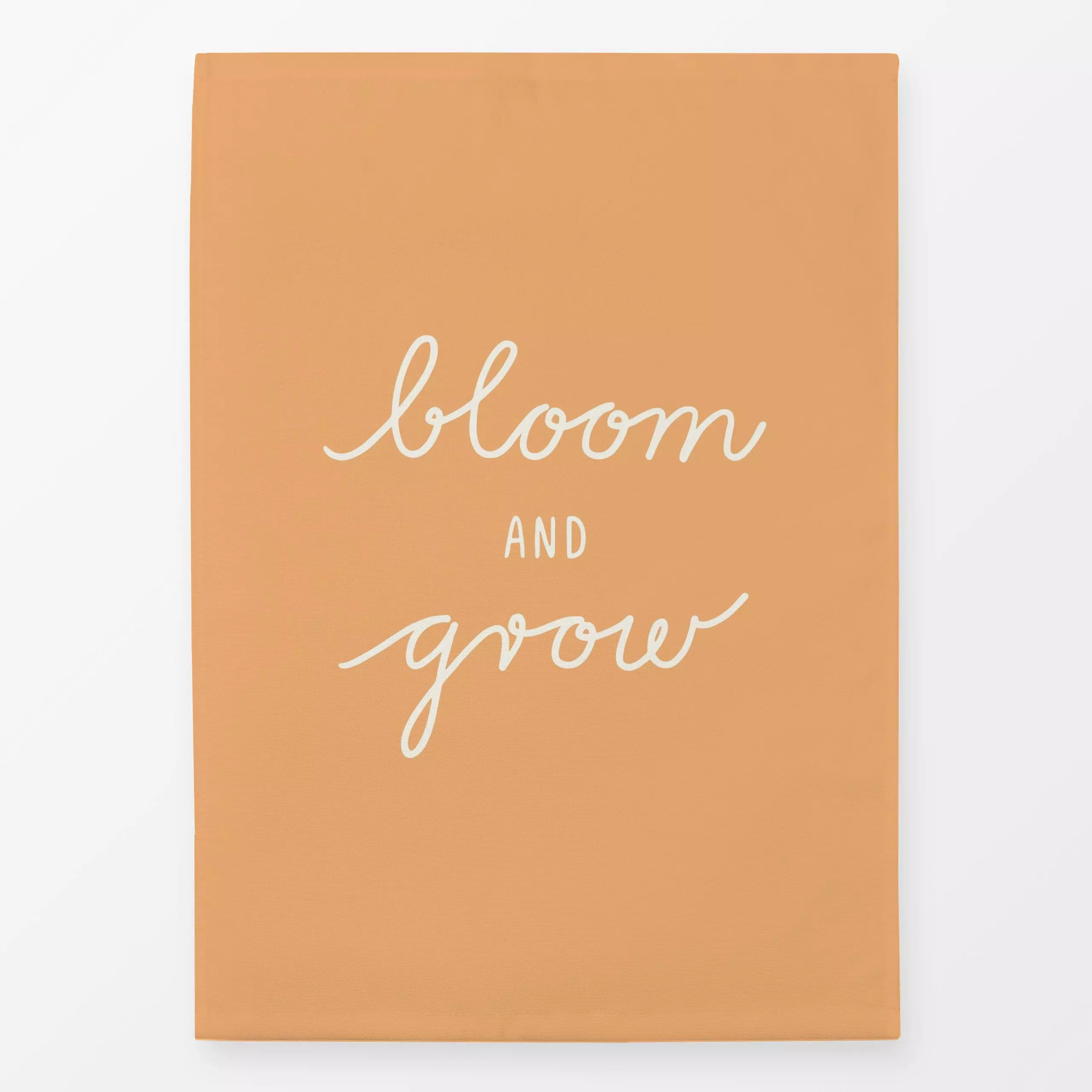 Geschirrtücher Bloom And Grow gelb beige - Frühling, Sprüche & Schriftzüge - von „Kathrin Woo"; typografie, Spruchkissen, Fr...