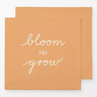 Servietten Bloom And Grow gelb beige