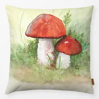 Kissen Roter Pilz - Aquarell