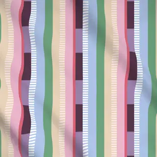 Meterware Block Streifen