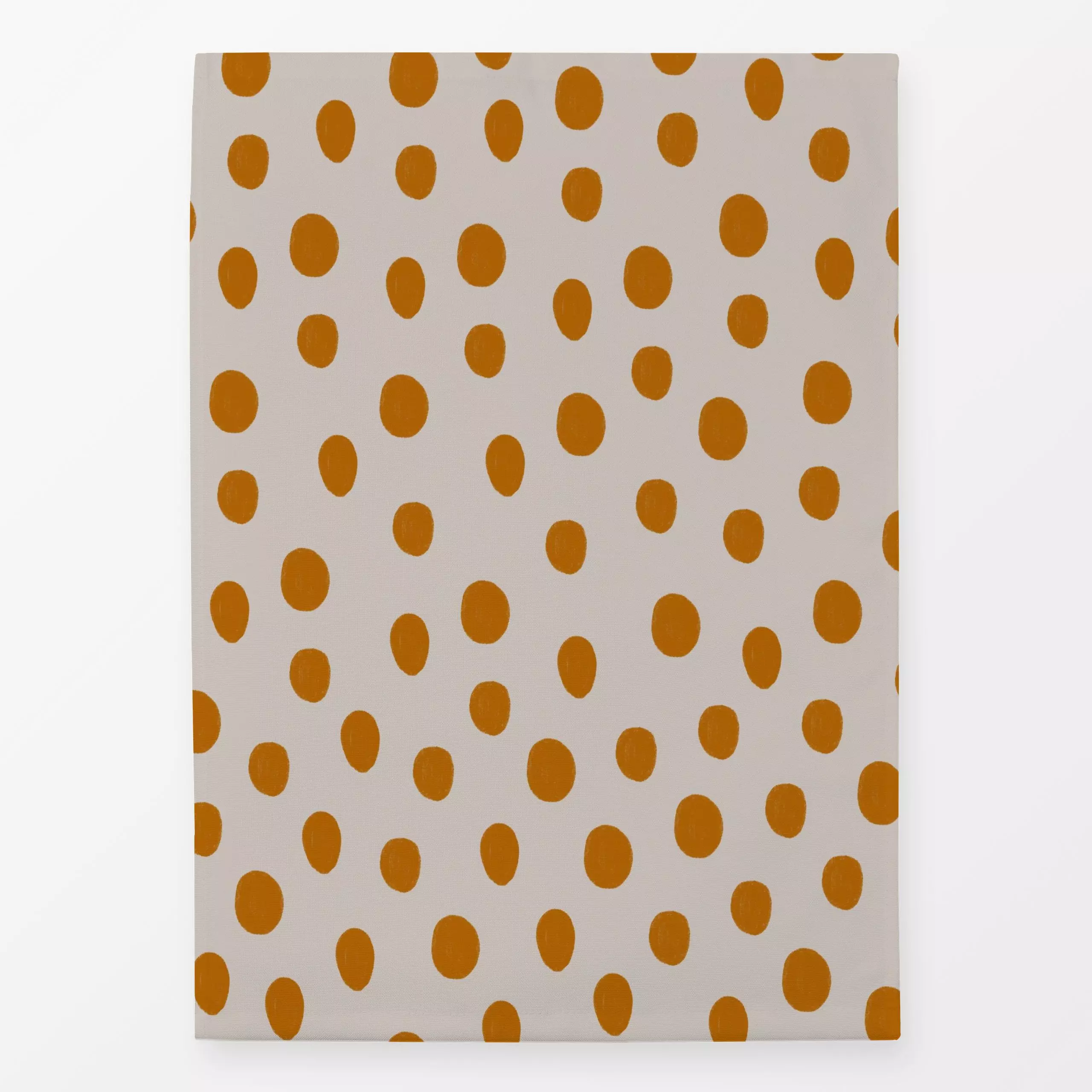Geschirrtücher Mustard Dots - Symbole & Muster - von „Menina Lisboa "; Kinder, abstrakt, Orange, modern, Dots, gelb, Farmhou...