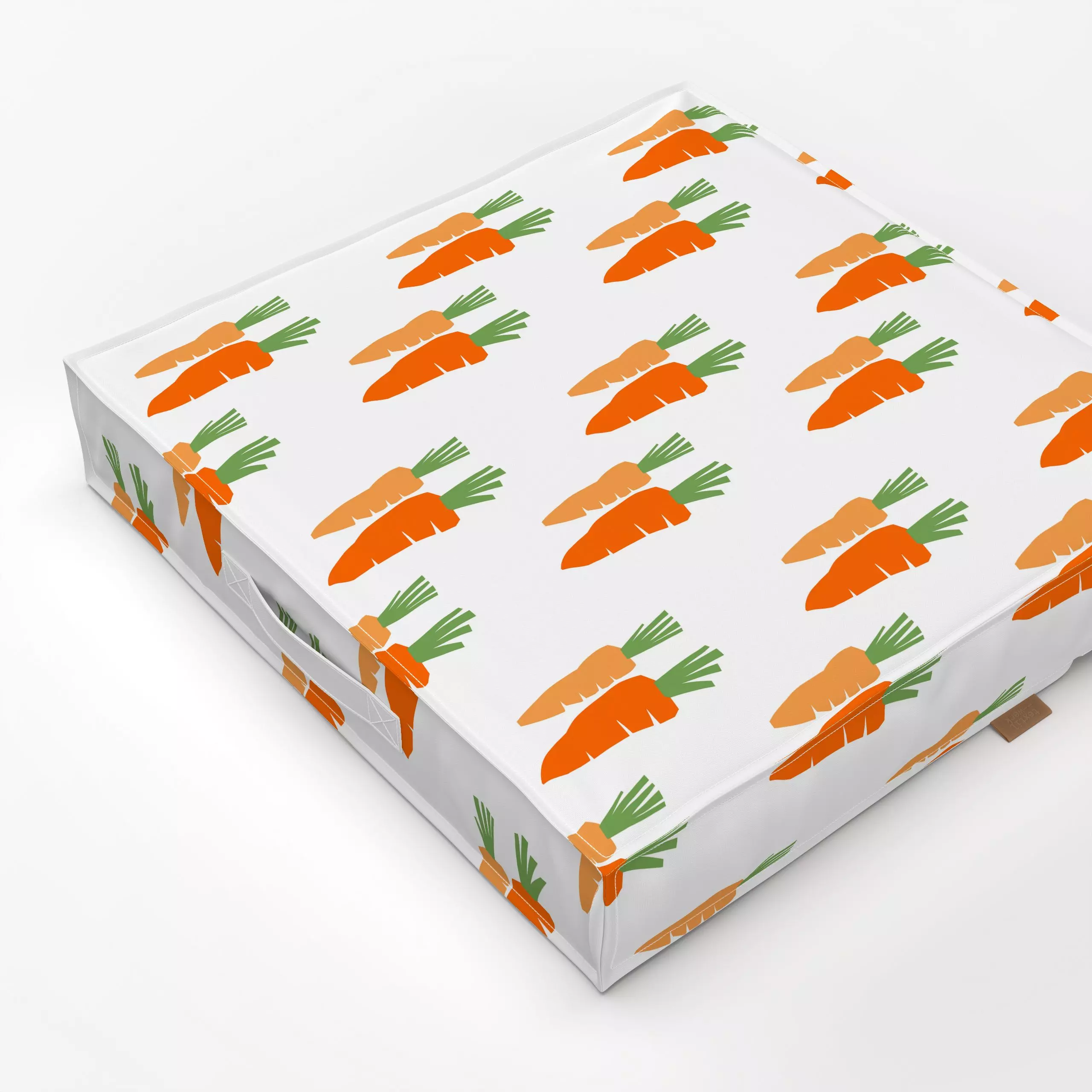 Bodenkissen Carrot Garden - Küche, Essen & Trinken - von „Lisa Jasmin Bauer"; cutouts, papercut, Gemuese, karotte, paperart