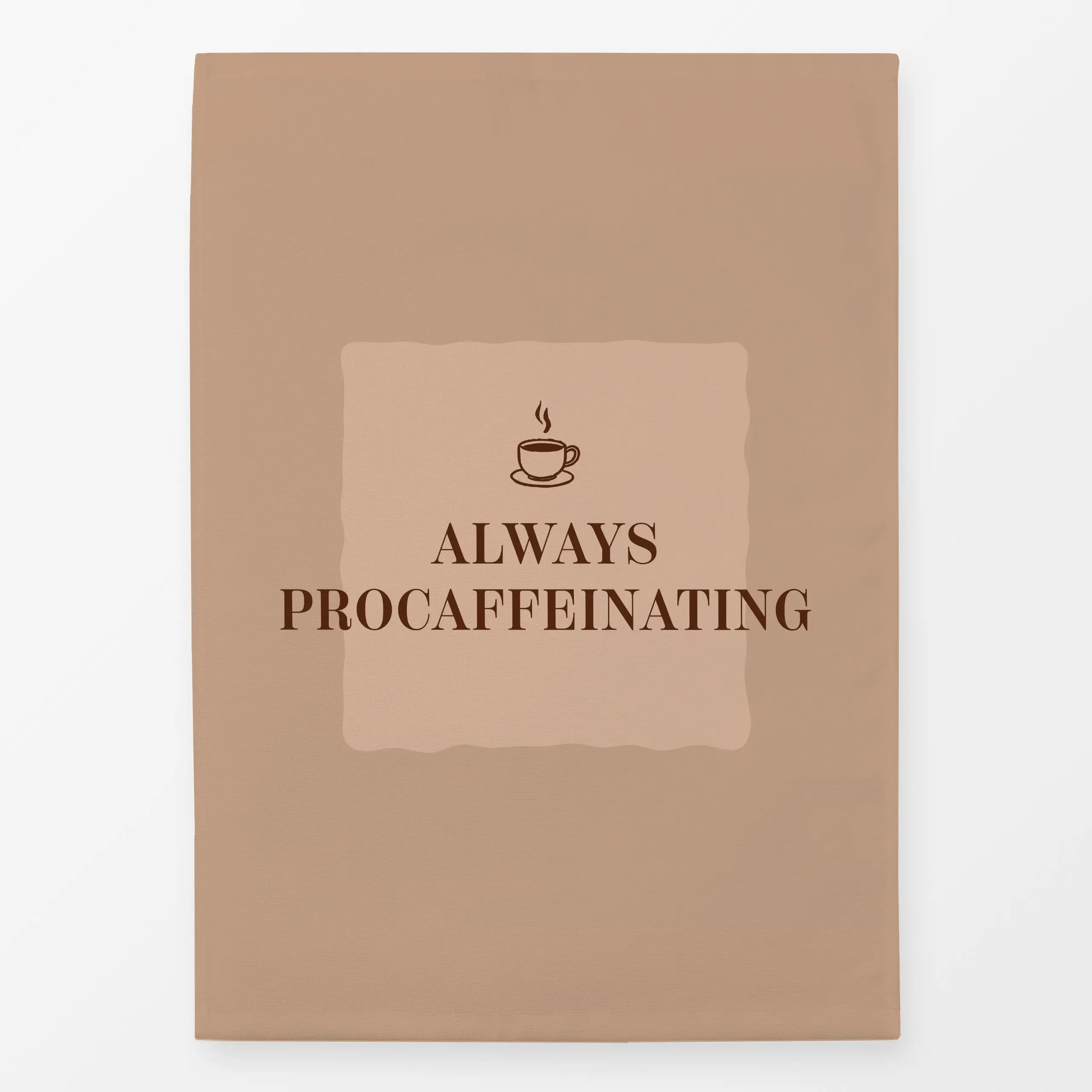 Geschirrtücher Always Procaffeinating - Küche, Essen & Trinken - von „Barlena"; Kaffee, Cozy, Spruchkissen, herbstlich, Coff...