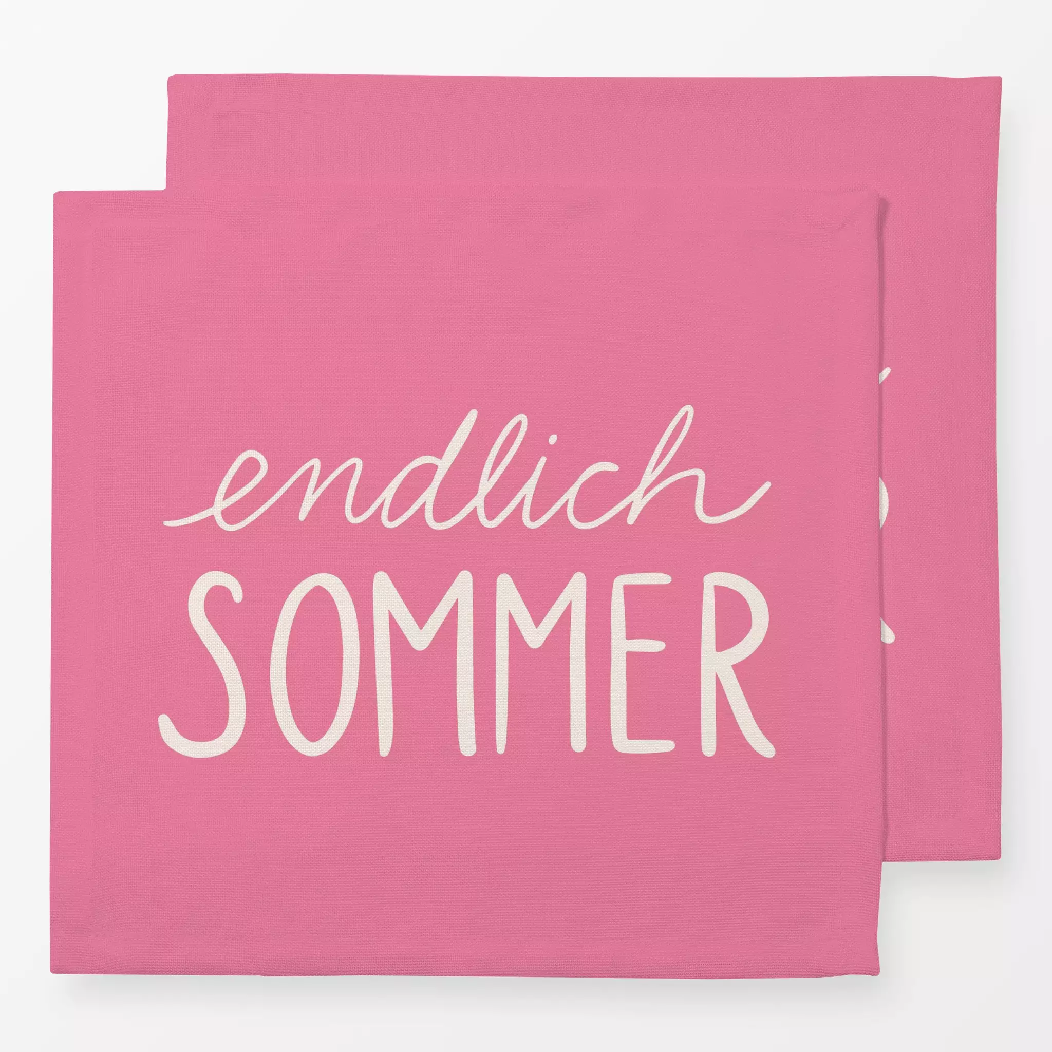 Servietten Endlich Sommer typo pink Endlich Sommer typo pink