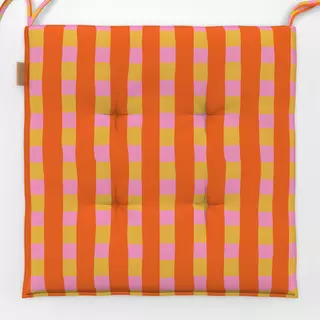 Sitzkissen Karo Streifen Liebe NO4