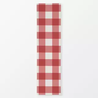 Tischläufer Gingham Rot