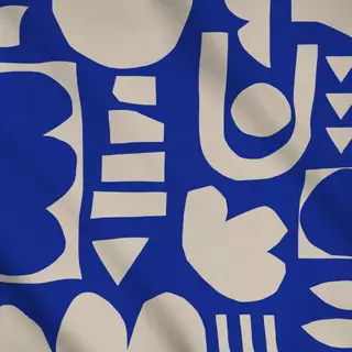 Meterware Sand Mix of Shapes Royal