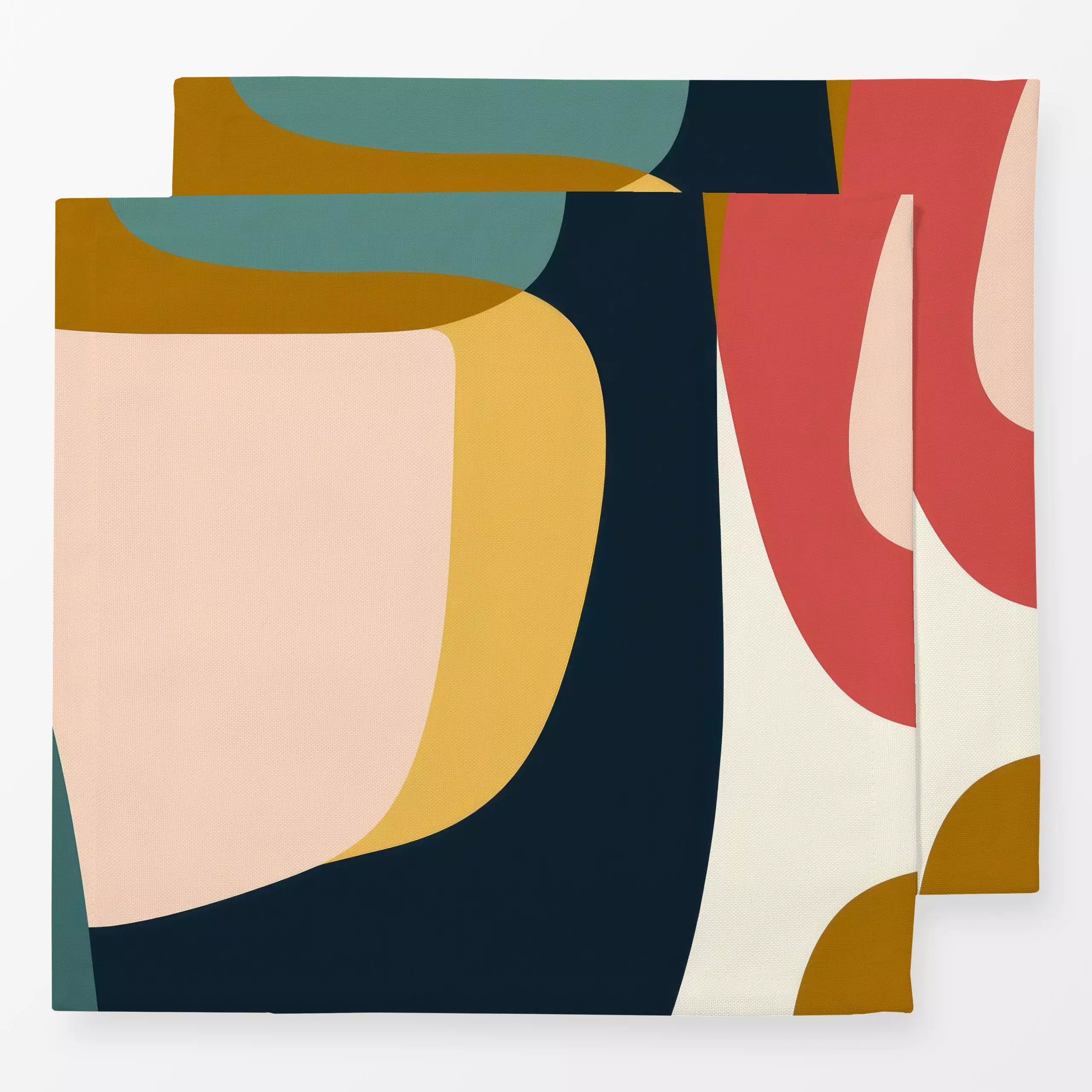 Servietten Herbst Abstrakt - Herbst, Symbole & Muster, Retro & Vintage - von „Uta Naumann"; abstrakt, Retro, modern, formen,...