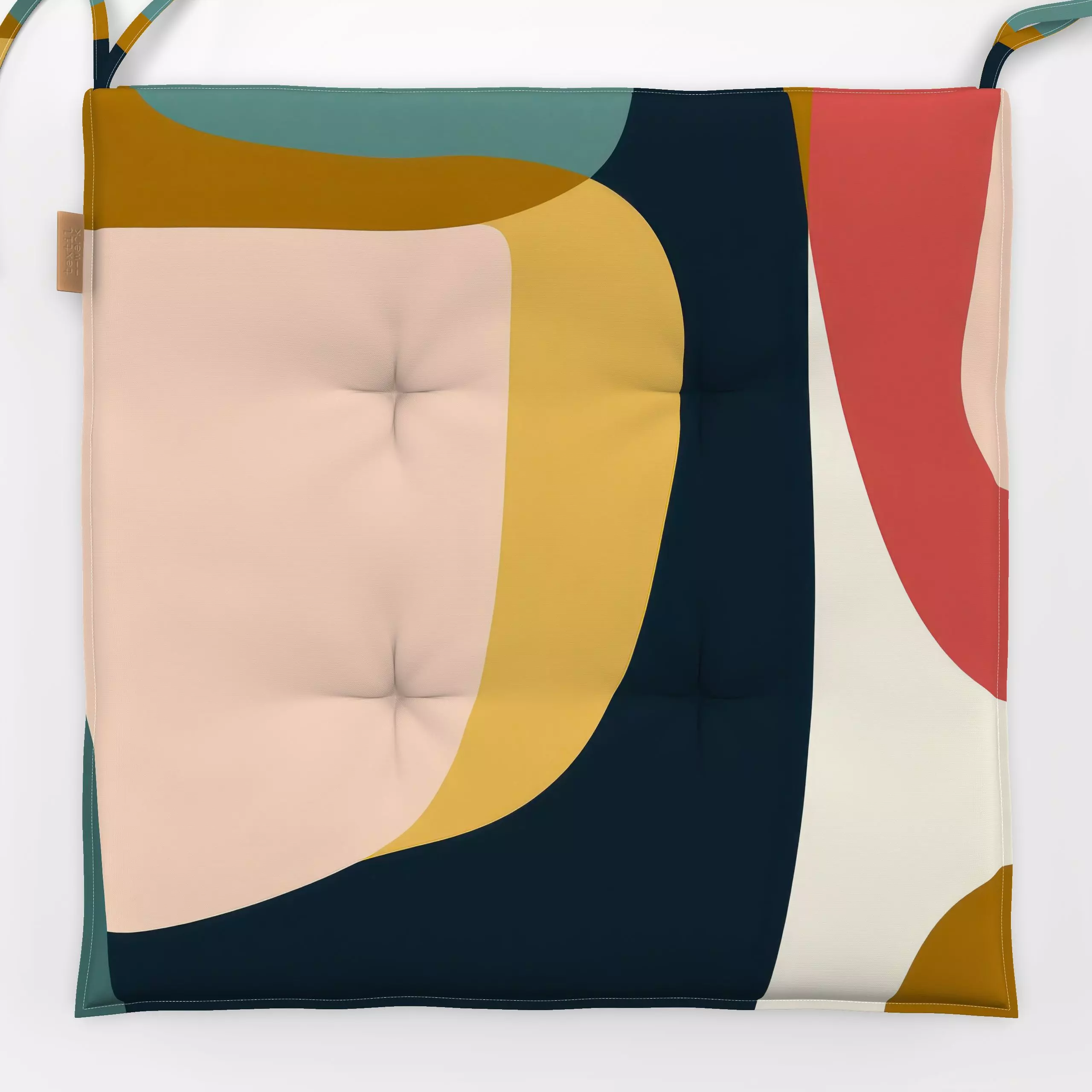 Sitzkissen Herbst Abstrakt - Herbst, Symbole & Muster, Retro & Vintage - von „Uta Naumann"; abstrakt, Retro, modern, formen,...