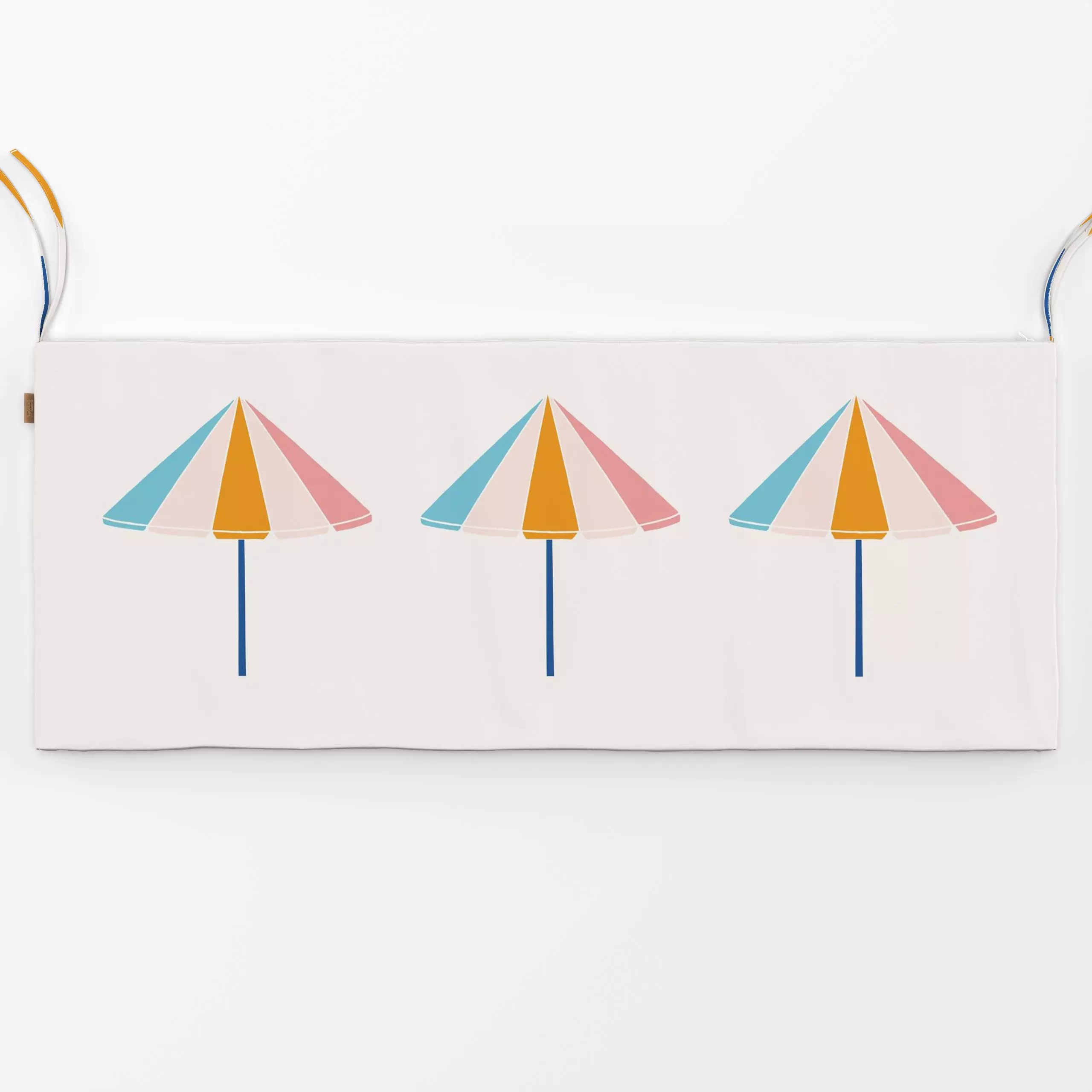 Bankauflage Sonnenschirm Wendekissen bunt - Sommer, Symbole & Muster - von „Kathrin Woo"; Strand, Sommer, summer, Sommerlich...