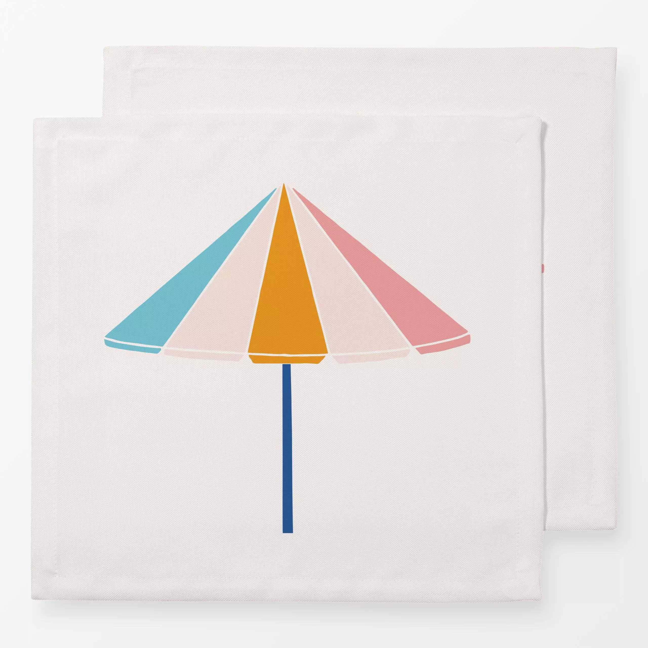 Servietten Sonnenschirm Wendekissen bunt - Sommer, Symbole & Muster - von „Kathrin Woo"; Strand, Sommer, summer, Sommerlich,...