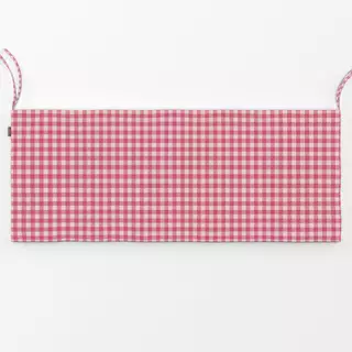 Bankauflage Gingham Karo Rosa Beige