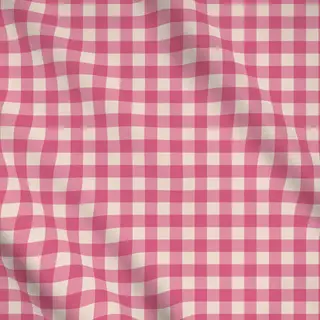 Meterware Gingham Karo Rosa Beige