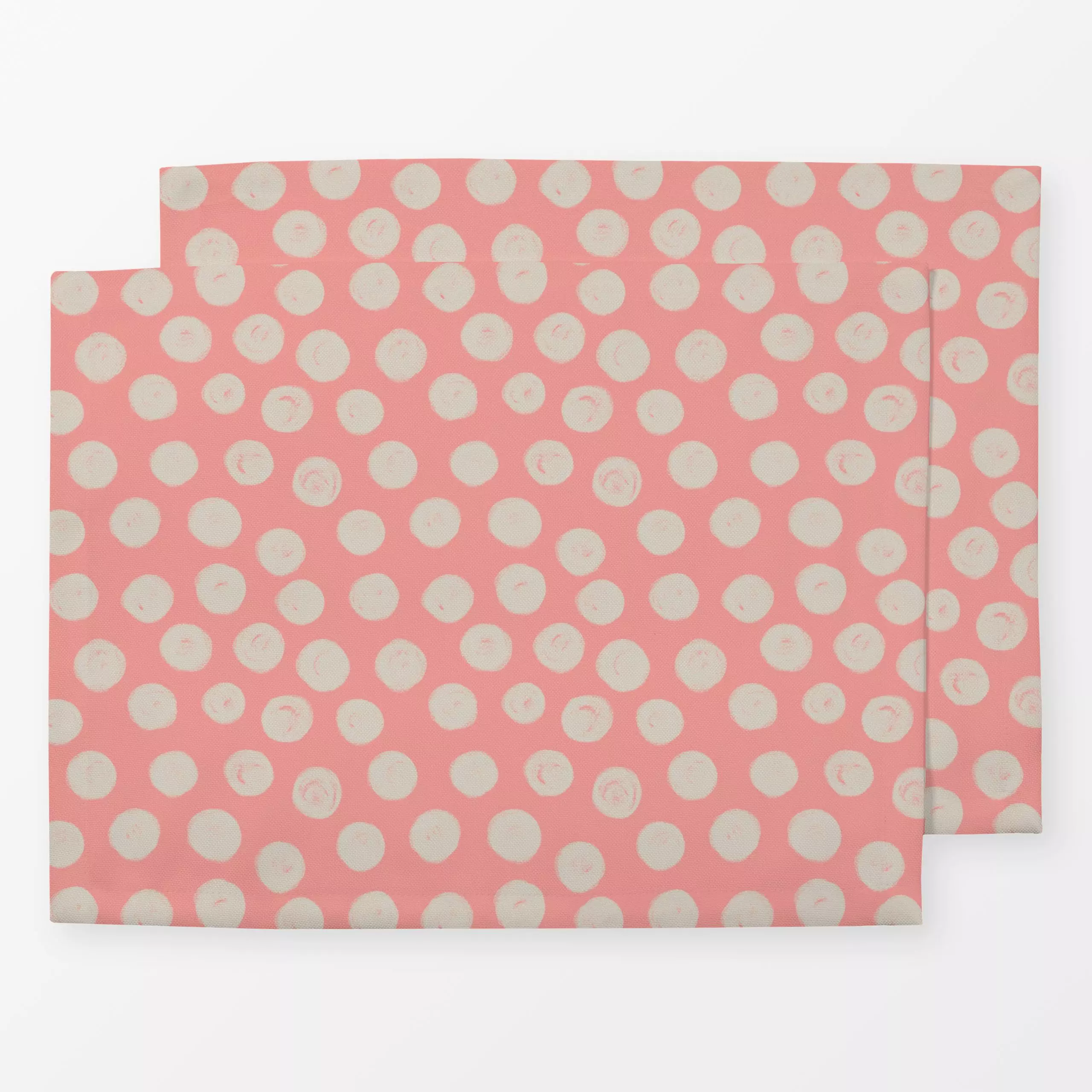 Tischset Dots rosa - Symbole & Muster - von „Kruth Design"; Punkte, Herbst, geschenkidee, Herbstdeko, gepunktet, herbstlich,...