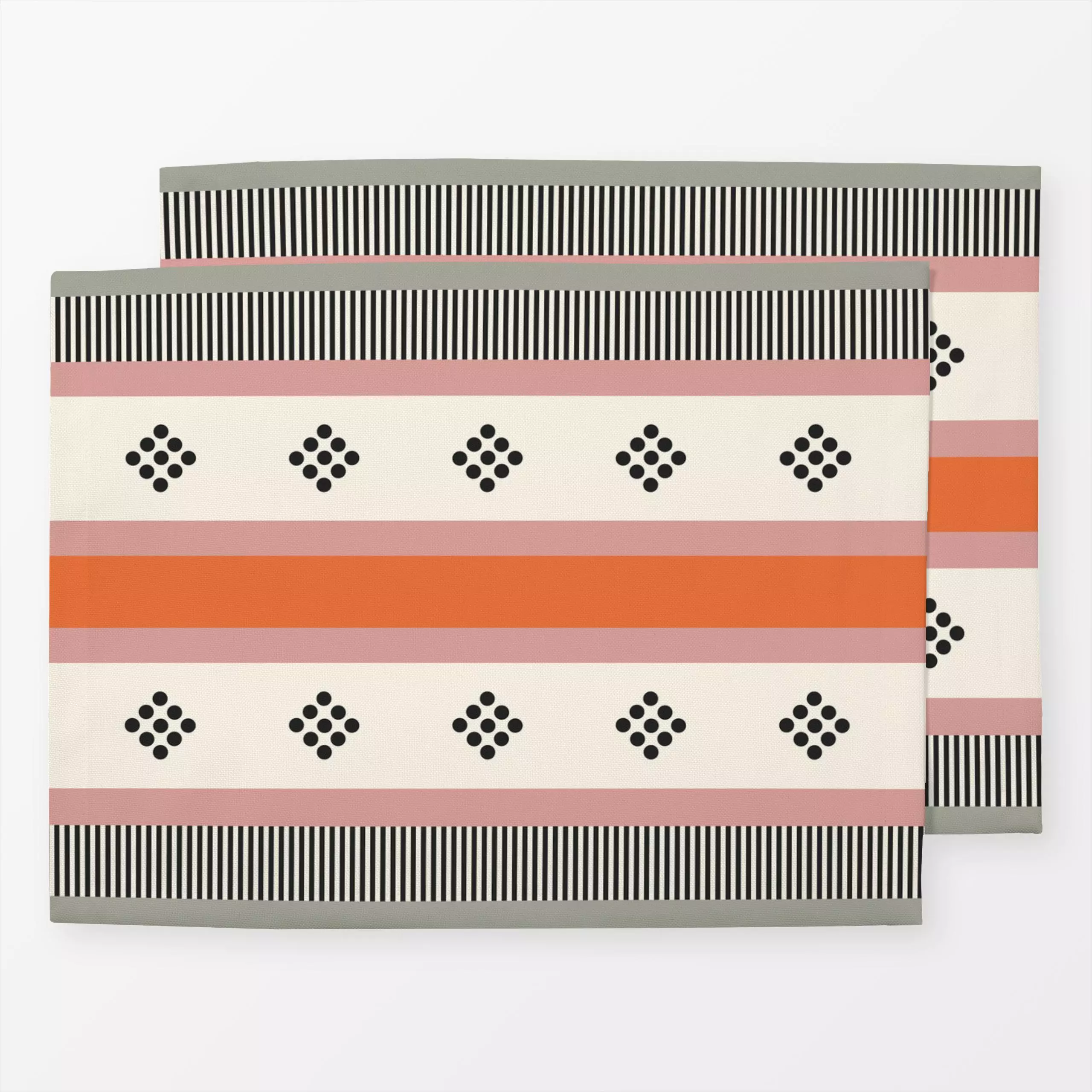 Tischset Mediterranean Patternista Mix, gemustert, von Eda Şahin