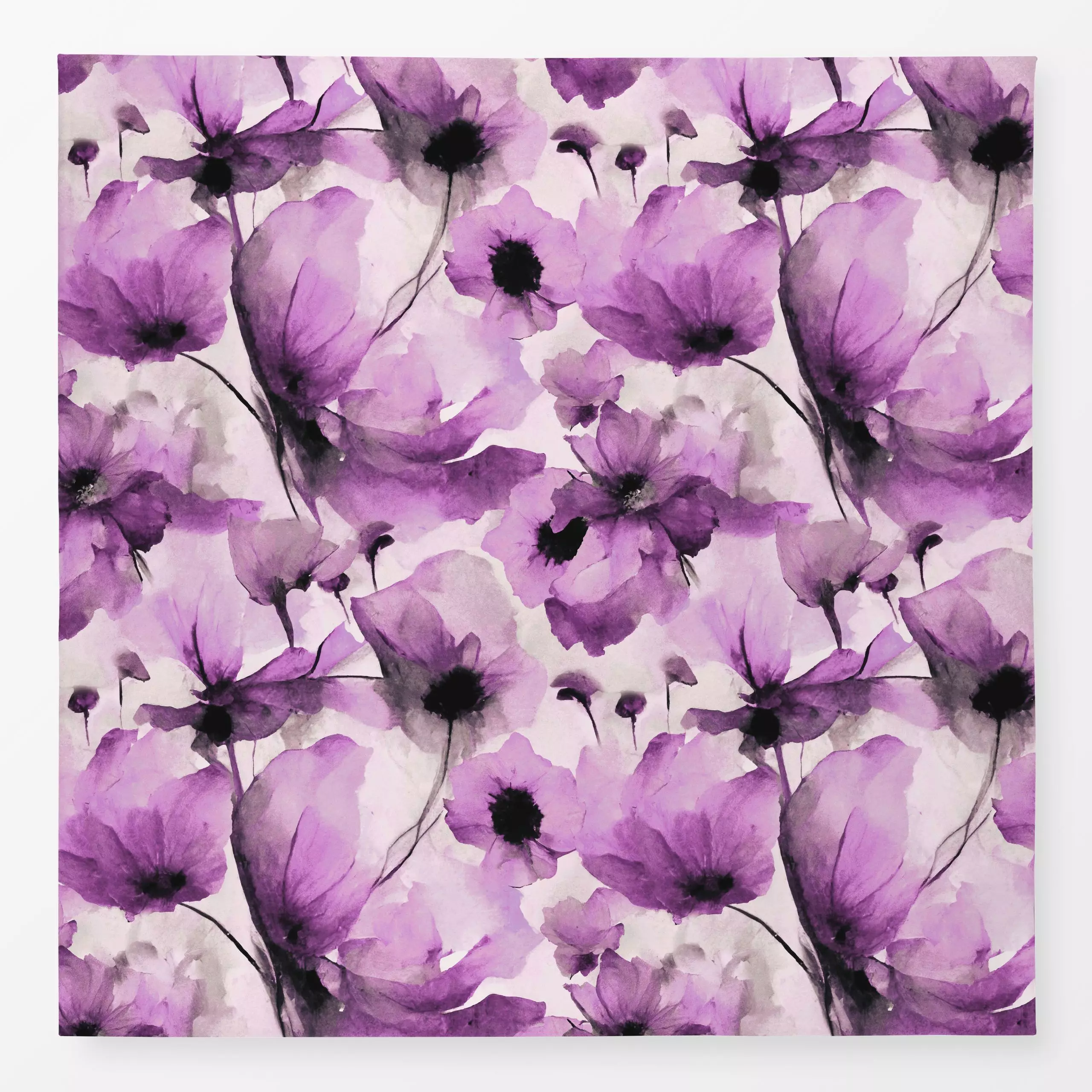 Tischdecke Wild Poppy Flower purple, Blumen, Sommer, von Andrea Haase