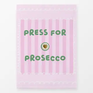 Geschirrtücher Press for Prosecco Pink Rosa
