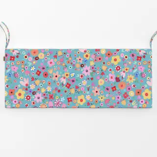 Bankauflage Ostern Frühling Blumen Blau