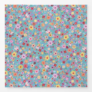 Tischdecke Ostern Frühling Blumen Blau