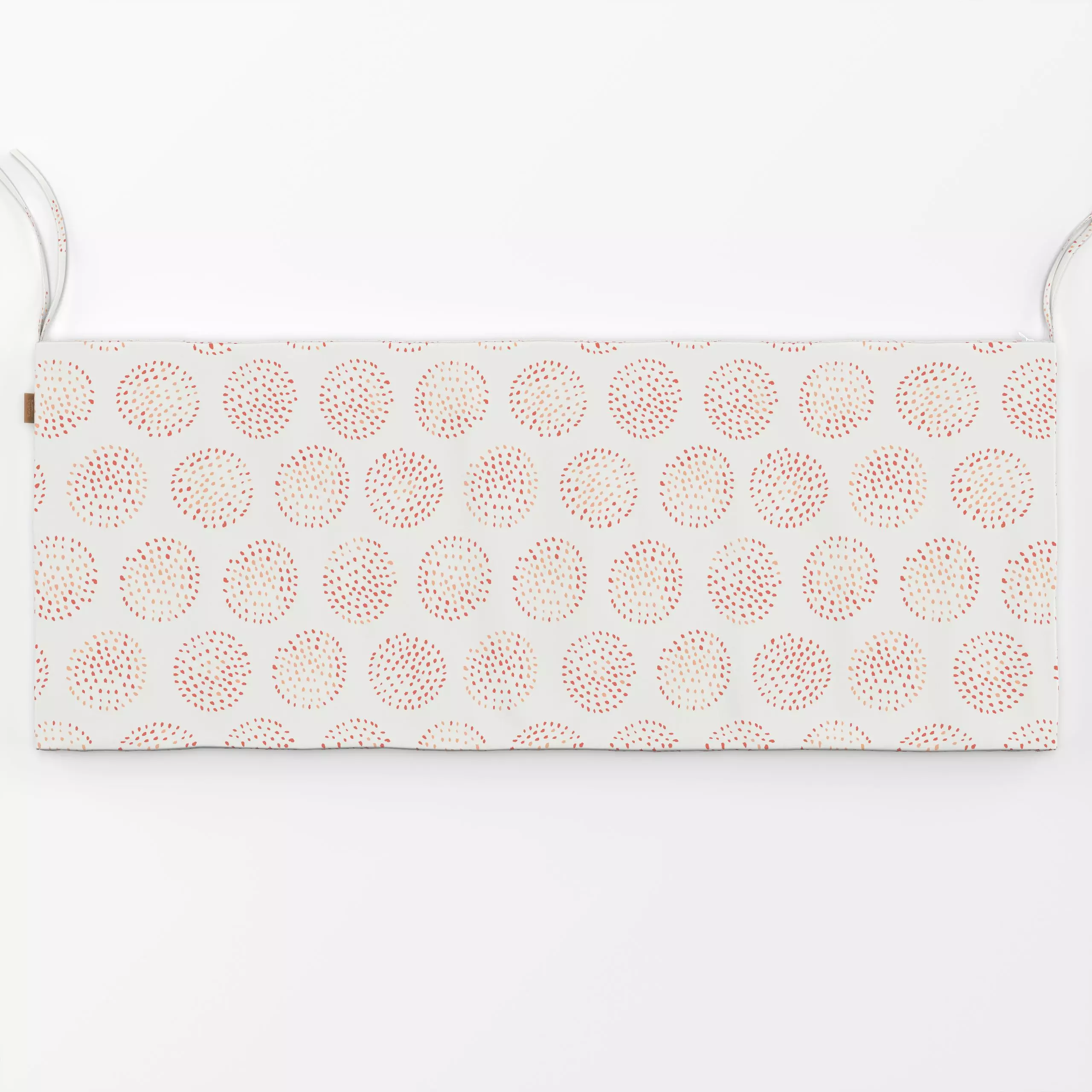 Bankauflage Erizo de Mar coral - Symbole & Muster - von „Katrin Graff"; Punkte, Meer, Meerestiere, Kreise, maritim, coastal,...
