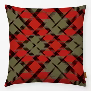 Kissen Herbst Tartan