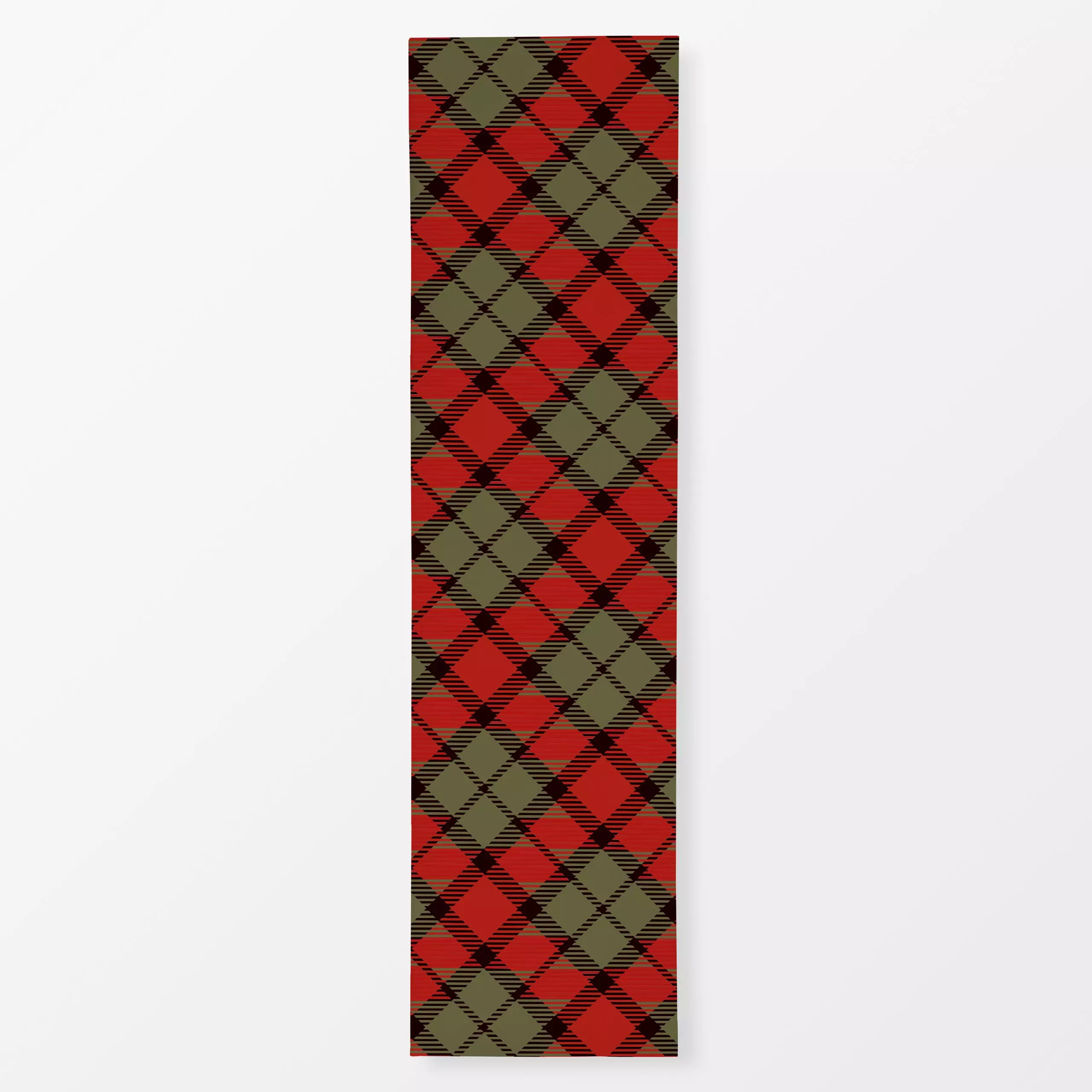 Tischläufer Herbst Tartan - Herbst, Symbole & Muster, Retro & Vintage - von „Uta Naumann"; boho, vintage, Karo, Herbstdeko, ...