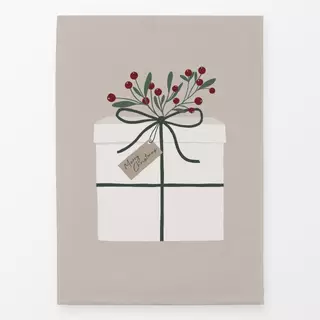 Geschirrtücher Geschenk Weihnachten beige