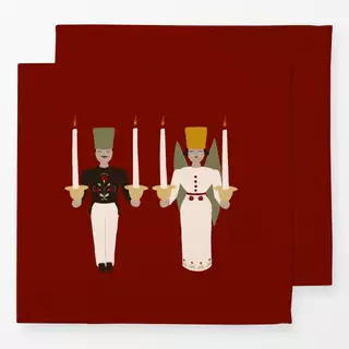 Servietten Engel und Bergmann Rot