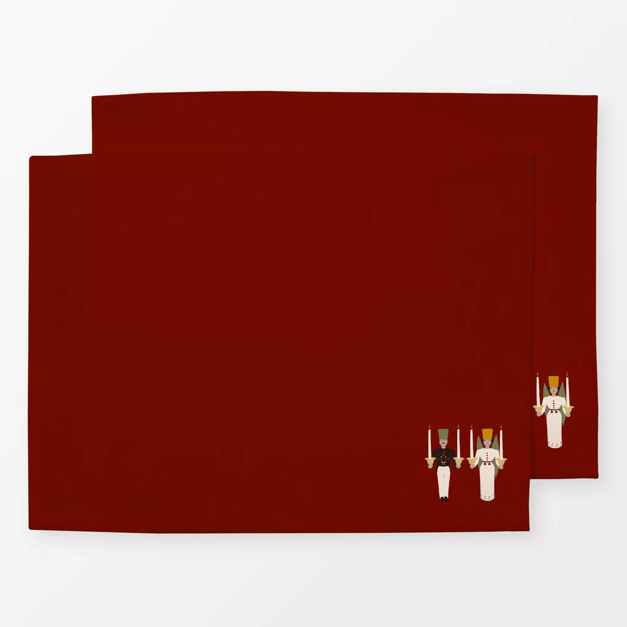 Tischset Tischset Engel und Bergmann Rot