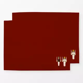 Tischset Engel und Bergmann Rot