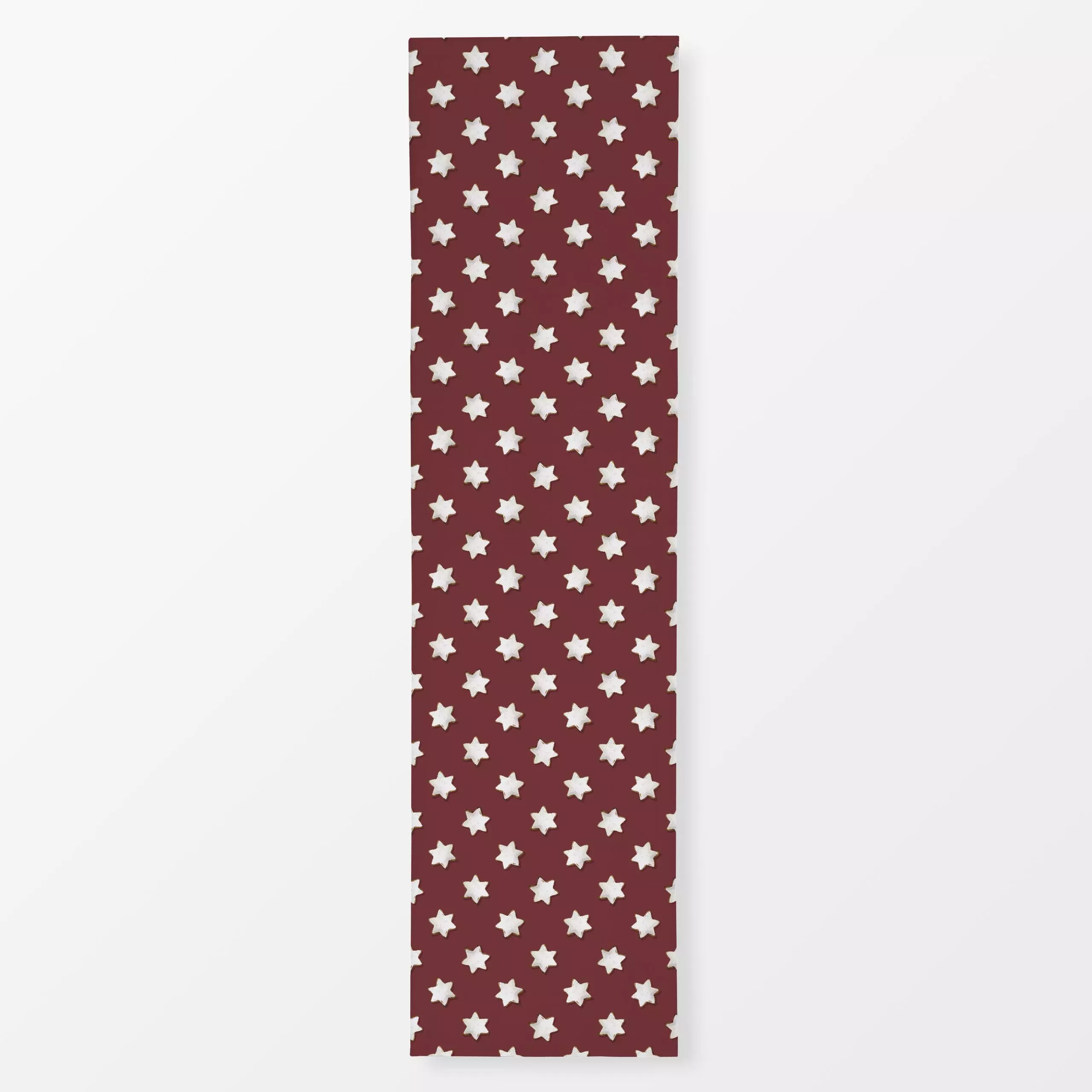 Tischläufer Zimtsterne Weihnachten rot - Weihnachten, Symbole & Muster, Küche, Essen & Trinken - von „Karen Menzenbach"; Kin...