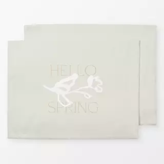 Tischset Hello Spring creme