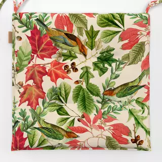 Sitzkissen Roter Herbst beige