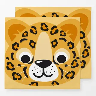 Servietten Leopard Gepard Katze Kissen