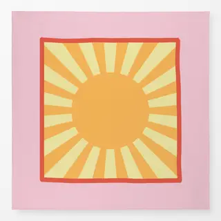 Tischdecke Sonne rosa