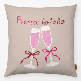 Kissen Prosecc ho ho ho rosa pink