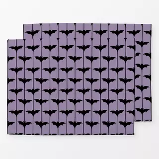 Tischset Fledermäuse Halloween Lila