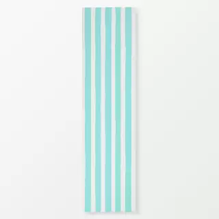 Tischläufer Vertical Stripes Teal White