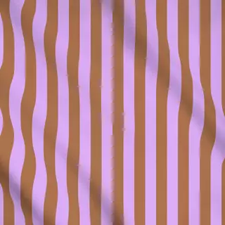 Meterware Streifen lila braun