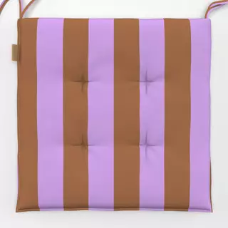 Sitzkissen Streifen lila braun