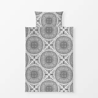 Bettwäsche Mandala monochrom