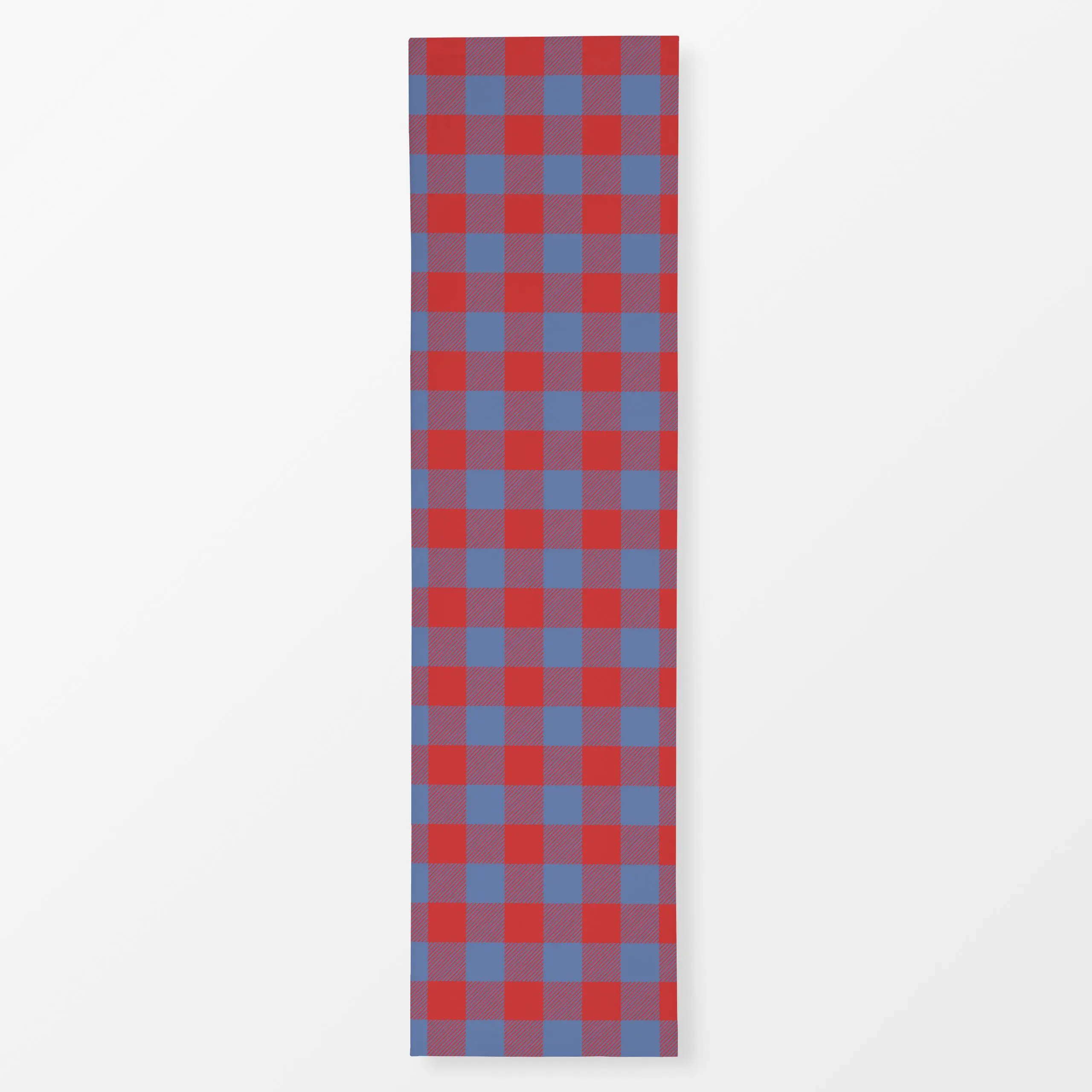 Tischläufer Modern Gingham Rot - Symbole & Muster - von „Studio ROSAGRAU"; Muster, Retro, blau, Karo, rot, outdoor, kariert,...