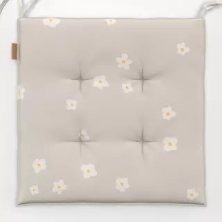 Sitzkissen Blumen Pattern Beige