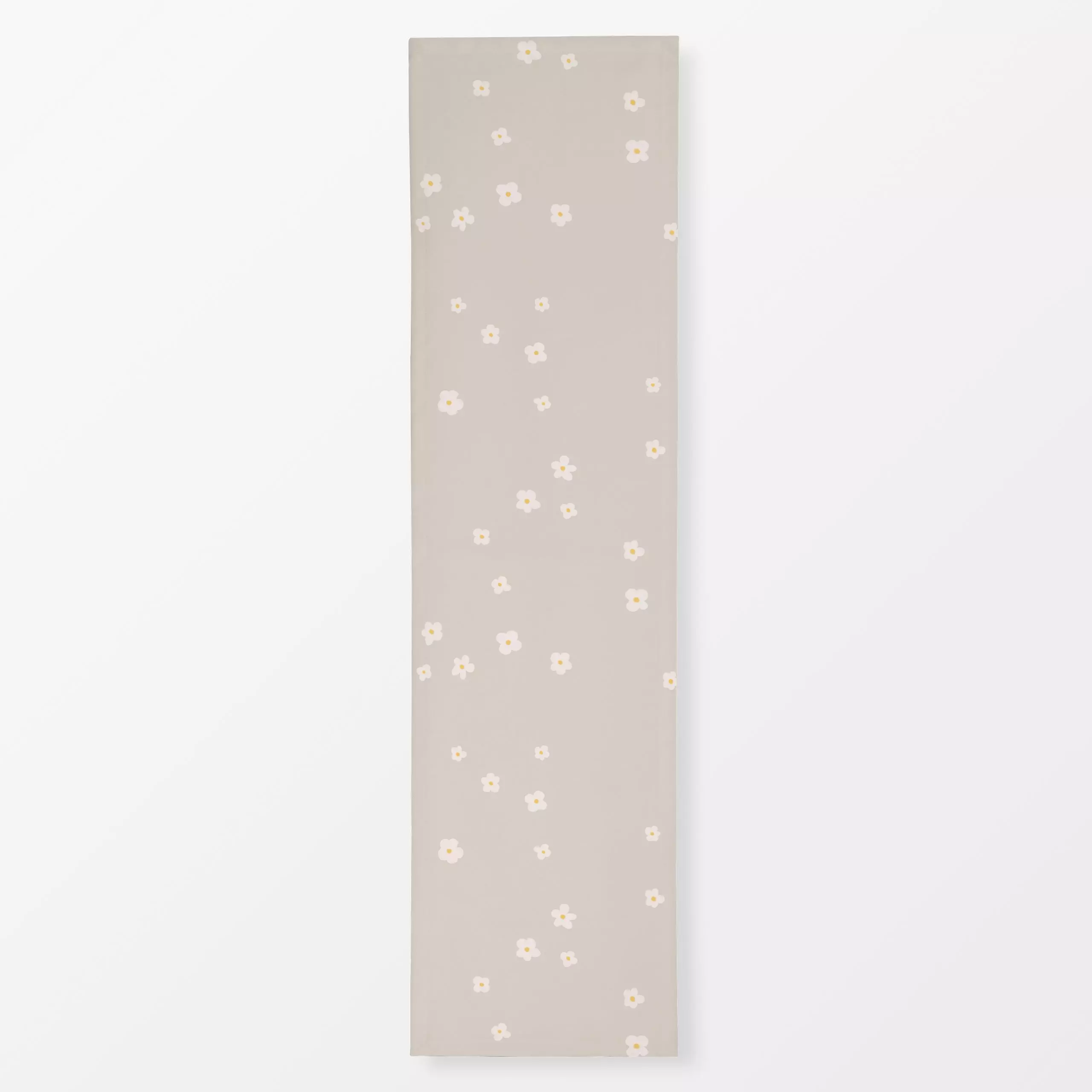 Tischläufer Blumen Pattern Beige, Blumen, Ostern, von Sophie Augustin Illustration