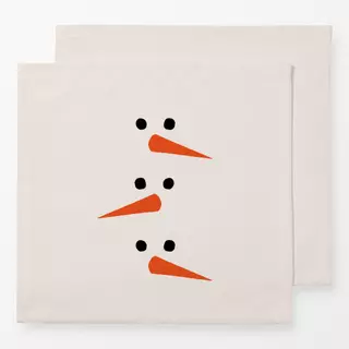 Servietten Schneemannnasen