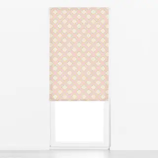 Raffrollo Dashed Diamond pink