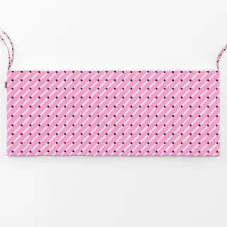 Bankauflage Diagonale & Punkte Pink